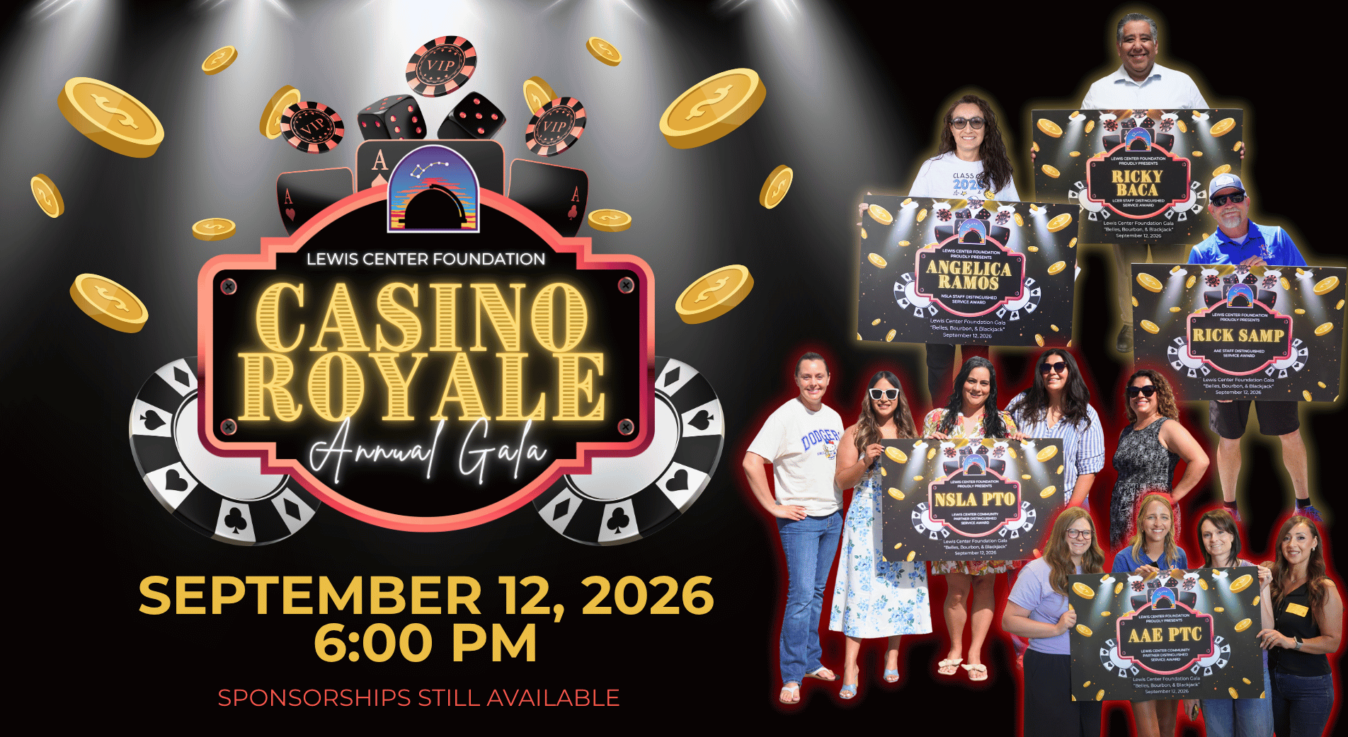 2026 gala web banner featuring all of the honorees
